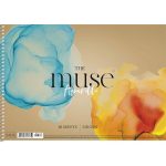 Vázlatfüzet, spirál, A4, akvarell, 220 g, 20 lap, SHKOLYARYK "Aquarelle Muse"