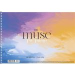 Vázlatfüzet, spirál, A4, 240 g, 20 lap, SHKOLYARYK "Mix Technique Muse"