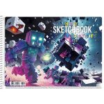 Vázlatfüzet, spirál, A4, 100 g, 20 lap, SHKOLYARYK "Creativity"