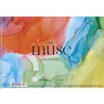 Vázlatfüzet, spirál, A4, 150 g, 30 lap, SHKOLYARYK "Drawing Muse"