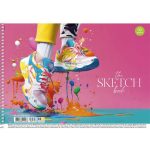 Vázlatfüzet, spirál, A4, 100 g, 30 lap, SHKOLYARYK "the Sketch book"