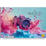 Vázlatfüzet, spirál, A4, 100 g, 30 lap, SHKOLYARYK "the Sketch book"