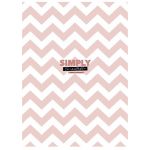 Füzet, tűzött, A4, vonalas, 40 lap, SHKOLYARYK "Simply", vegyes