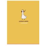 Füzet, tűzött, A4, vonalas, 40 lap, SHKOLYARYK, "Bee different", vegyes