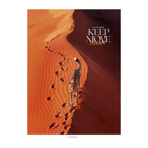 Füzet, tűzött, A4, kockás, 40 lap, SHKOLYARYK "Keep Move", vegyes