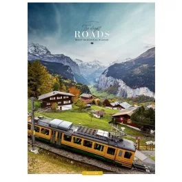   Füzet, tűzött, A4, kockás, 40 lap, SHKOLYARYK "The Elegant Roads", vegyes