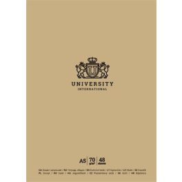   Füzet, tűzött, A5, vonalas, 48 lap, SHKOLYARYK "University International", vegyes