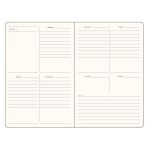 Naptár, tervező, dátum nélküli, A5, vonalas, műbőr borító, SHKOLYARYK "Genius", szürke