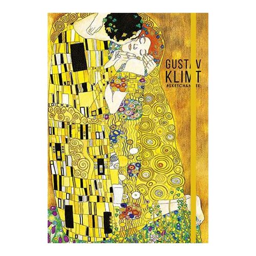 Skiccfüzet, A5, pontrácsos, 80 lap, keményfedeles, SHKOLYARYK, "Klimt&Van Gogh", vegyes