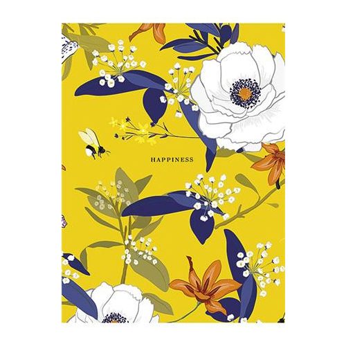 Füzet, tűzött, A5, vonalas, 80 lap, SHKOLYARYK "Happiness", vegyes