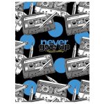 Füzet, tűzött, A5, vonalas, 80 lap, SHKOLYARYK "Never give up", vegyes