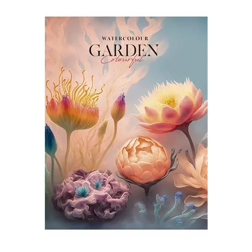 Füzet, tűzött, A5, kockás, 80 lap, SHKOLYARYK "Watercolour Garden", vegyes
