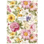 Füzet, tűzött, A4, kockás, 80 lap, SHKOLYARYK "Flowers and plants", vegyes