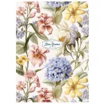 Füzet, tűzött, A4, kockás, 80 lap, SHKOLYARYK "Flowers and plants", vegyes