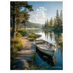 Füzet, tűzött, A5, kockás, 80 lap, SHKOLYARYK "The beauty of Mountain", vegyes