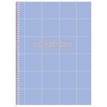 Spirálfüzet, B5, kockás, 80 lap, keményfedeles, SHKOLYARYK "No bad days", vegyes