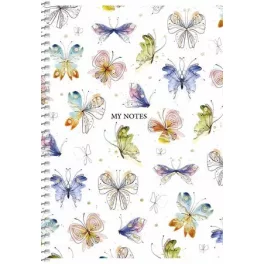   Spirálfüzet, A5, kockás, 80 lap, keményfedeles, SHKOLYARYK "Classy book", vegyes