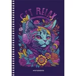 Spirálfüzet, A5, kockás, 80 lap, SHKOLYARYK "Notebook", vegyes