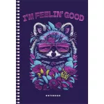 Spirálfüzet, A5, kockás, 80 lap, SHKOLYARYK "Notebook", vegyes