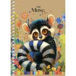 Spirálfüzet, A6, kockás, 80 lap, SHKOLYARYK "Spring Hope", vegyes