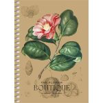 Spirálfüzet, A6, kockás, 80 lap, SHKOLYARYK "Spring Hope", vegyes