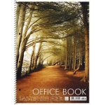 Spirálfüzet, A4+, vonalas, 80 lap, SHKOLYARYK "Office book", vegyes