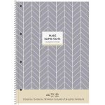 Spirálfüzet, A4+, kockás, 80 lap, SHKOLYARYK "MAKE SOME NOTE", vegyes