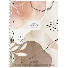   Spirálfüzet, A4+, vonalas, 80 lap, SHKOLYARYK "Office collection", vegyes