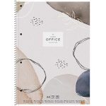 Spirálfüzet, A4+, vonalas, 80 lap, SHKOLYARYK "Office collection", vegyes