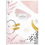 Spirálfüzet, A4+, vonalas, 80 lap, SHKOLYARYK "Office collection", vegyes