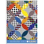 Spirálfüzet, A4+, kockás, 80 lap, SHKOLYARYK "Great Mind", vegyes