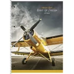Spirálfüzet, A4+, vonalas, 80 lap, SHKOLYARYK "Spirit of Freedom", vegyes