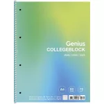 Spirálfüzet, A4+, kockás, 80 lap, SHKOLYARYK "Genius", vegyes