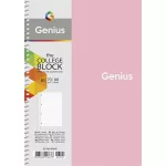 Spirálfüzet, B5, kockás, 80 lap, SHKOLYARYK "Genius", vegyes