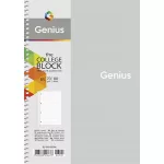Spirálfüzet, B5, kockás, 80 lap, SHKOLYARYK "Genius", vegyes
