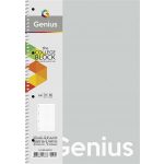 Spirálfüzet, A4, vonalas, 80 lap, PP borító, SHKOLYARYK "Genius Pastel", vegyes