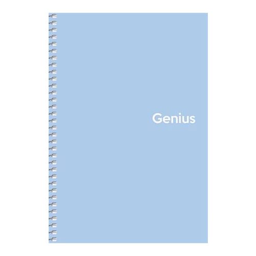 Spirálfüzet, A5, kockás, 80 lap, PP borító, SHKOLYARYK "Genius Pastel", vegyes