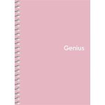 Spirálfüzet, A6, kockás, 80 lap, PP borító, SHKOLYARYK "Genius Pastel", vegyes