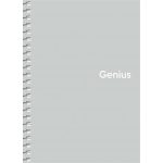 Spirálfüzet, A6, kockás, 80 lap, PP borító, SHKOLYARYK "Genius Pastel", vegyes