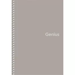   Spirálfüzet, A5, kockás, 80 lap, PP borító, SHKOLYARYK "Genius", vegyes