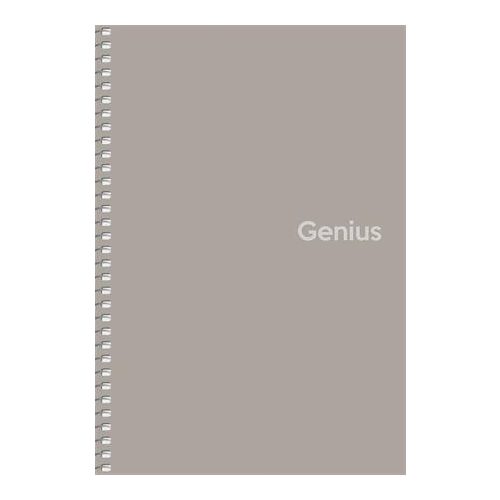 Spirálfüzet, A5, kockás, 80 lap, PP borító, SHKOLYARYK "Genius", vegyes