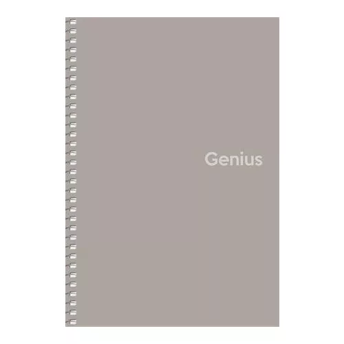 Spirálfüzet, A5, kockás, 80 lap, PP borító, SHKOLYARYK "Genius", vegyes