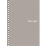 Spirálfüzet, A6, kockás, 80 lap, PP borító, SHKOLYARYK "Genius", vegyes