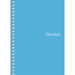 Spirálfüzet, A6, kockás, 80 lap, PP borító, SHKOLYARYK "Genius", vegyes