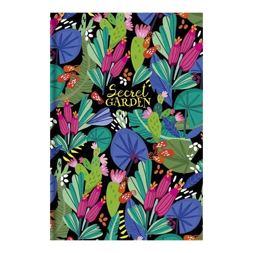 Jegyzetfüzet, A5, vonalas, 80 lap, SHKOLYARYK "Secret Garden", vegyes