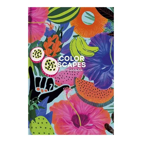 Jegyzetfüzet, A5, kockás, 80 lap, SHKOLYARYK "Color Scapes", vegyes