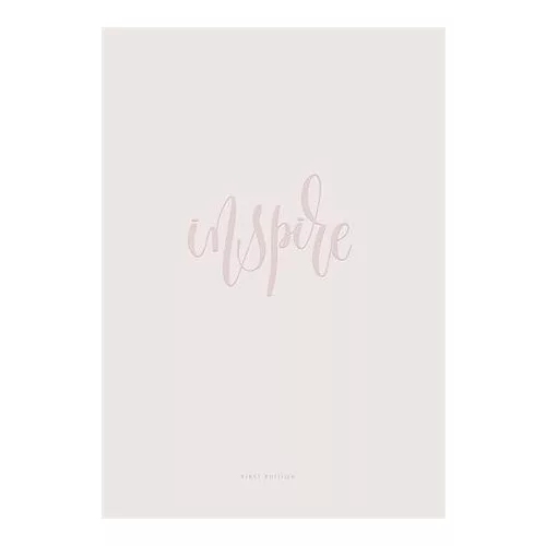 Jegyzetfüzet, A4, vonalas, 80 lap, keményfedeles, SHKOLYARYK, "Inspiration", vegyes