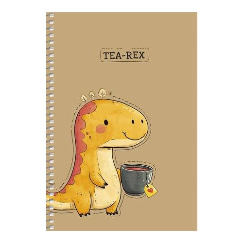 Spirálfüzet, A5, sima, 96 lap, SHKOLYARYK, állatok, vegyes