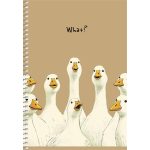 Spirálfüzet, A5, sima, 96 lap, SHKOLYARYK, állatok, vegyes