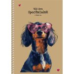 Spirálfüzet, A5, sima, 96 lap, SHKOLYARYK, állatok, vegyes